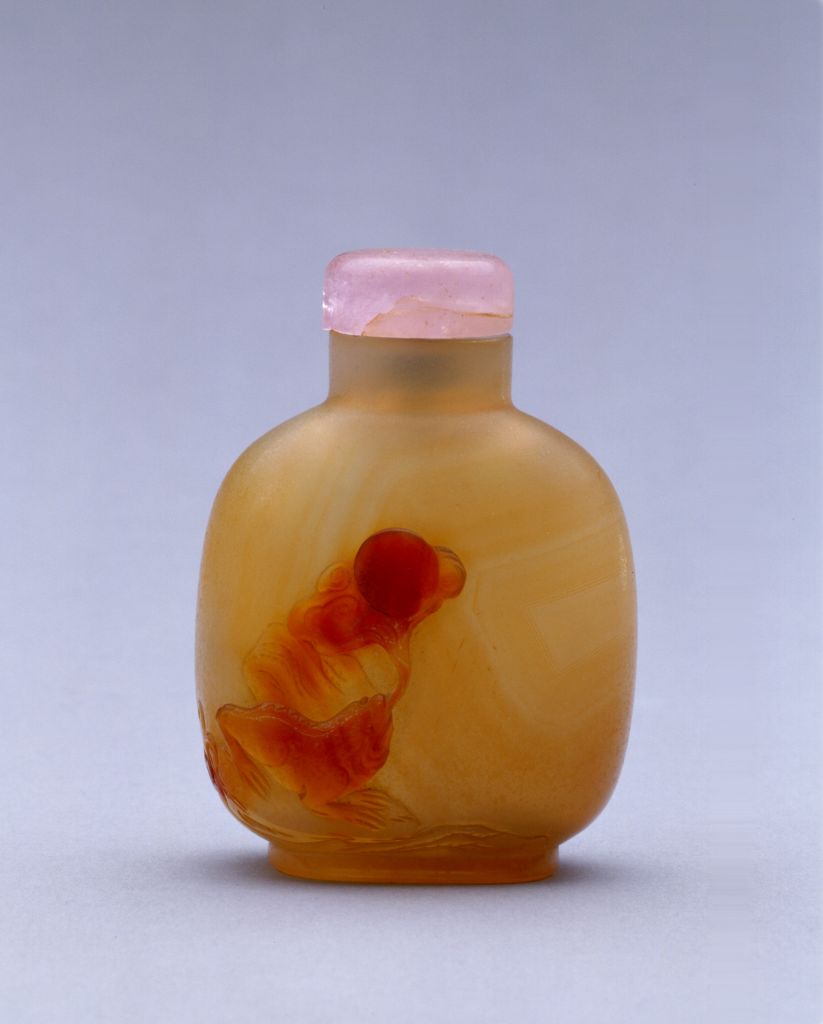 图片[1]-Agate carving toad snuff bottle-China Archive